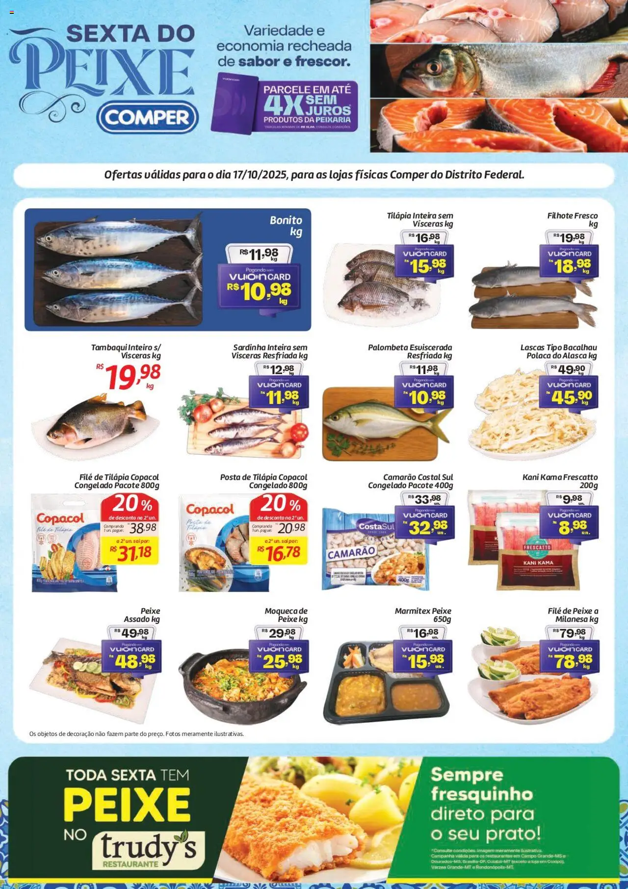 Comper folheto "Ofertas Sexta do Peixe" válido a partir de 17/10/2025 - número de página 1