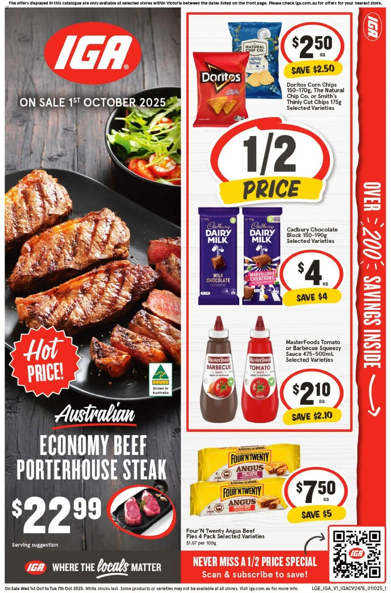 IGA catalogue valid from 01/10/2025 - page 1