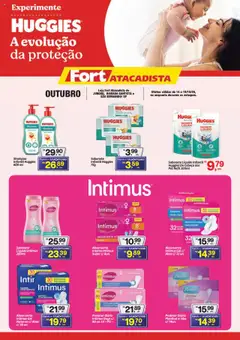 Pré-Visualização do folheto "Ofertas Huggies" da loja Fort Atacadista válido a partir de 14/10/2025