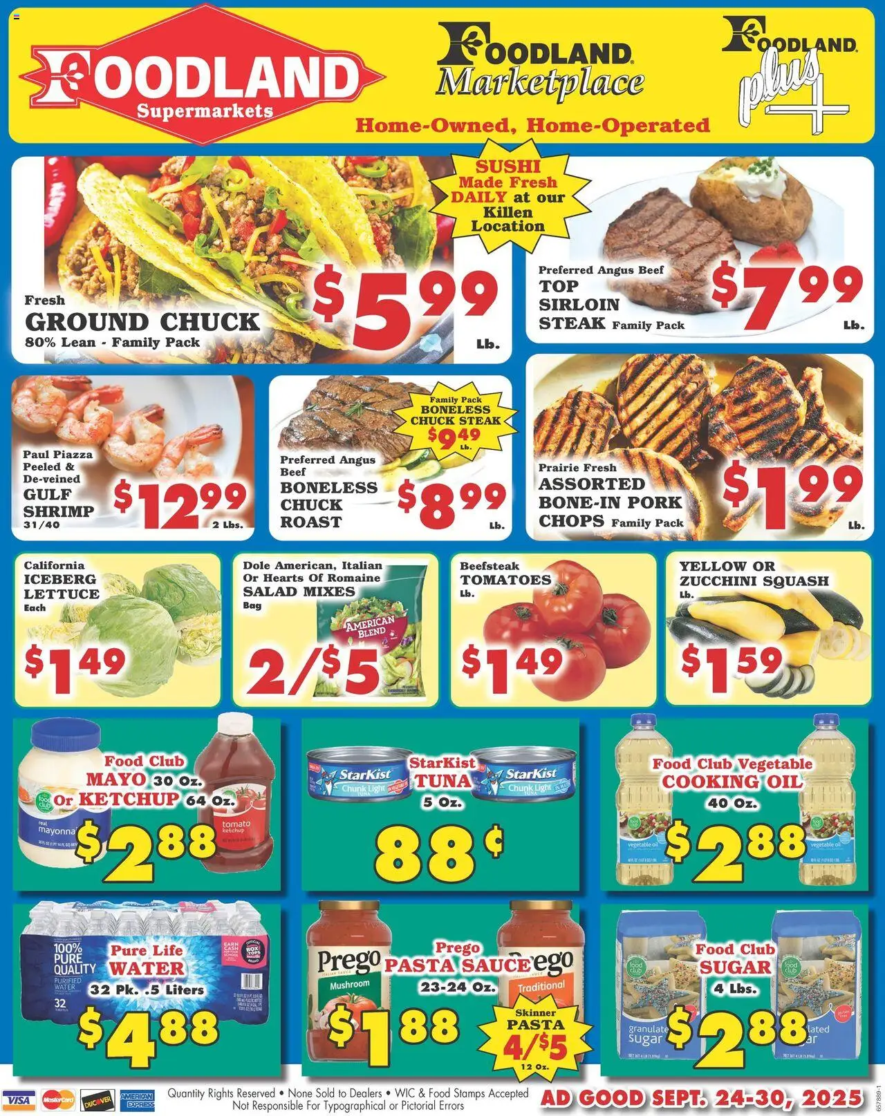 Foodland Weekly Ad - Supermarkets from 09/24/2025 - Flyer - Page number 1