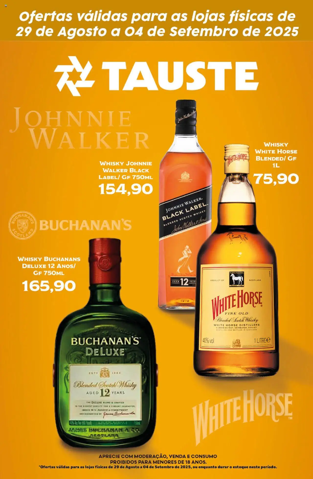 Tauste folheto "Ofertas Tauste Especial Diageo" válido a partir de 29/08/2025 - número de página 1 - Whisky