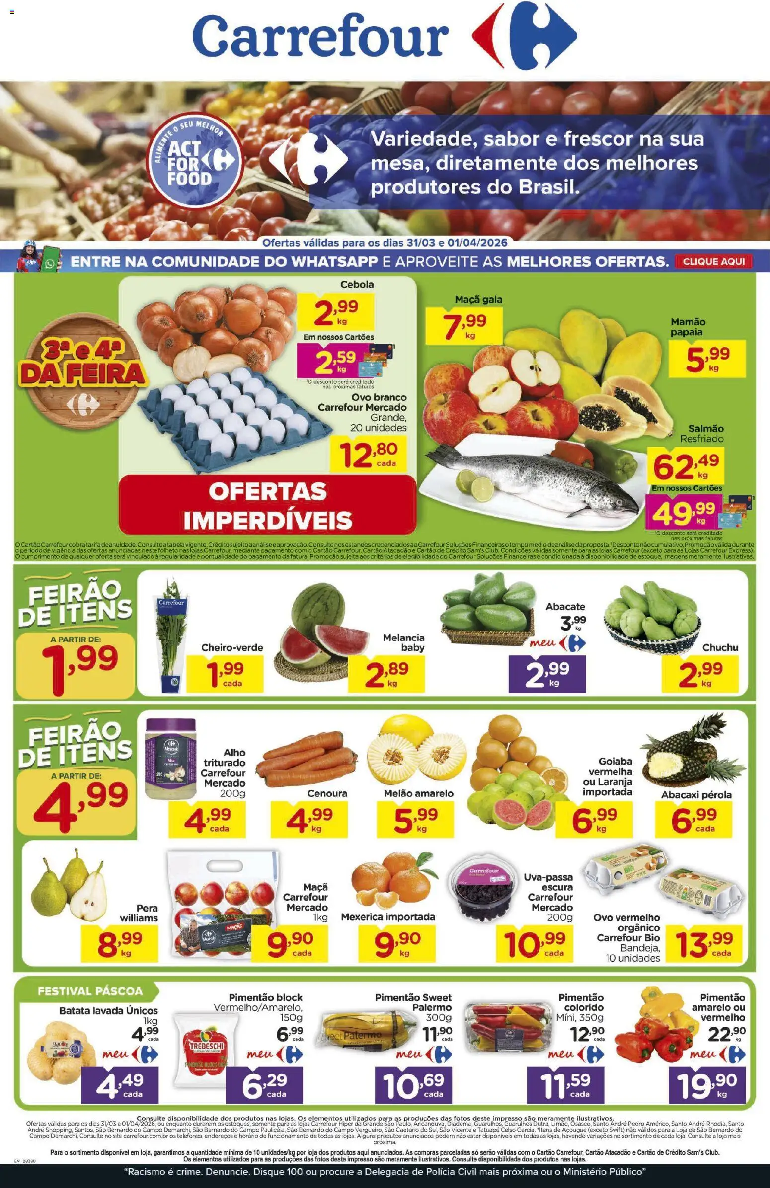 Pré-Visualização do folheto "Carrefour ofertas Feira" da loja Carrefour válido a partir de 31/03/2026