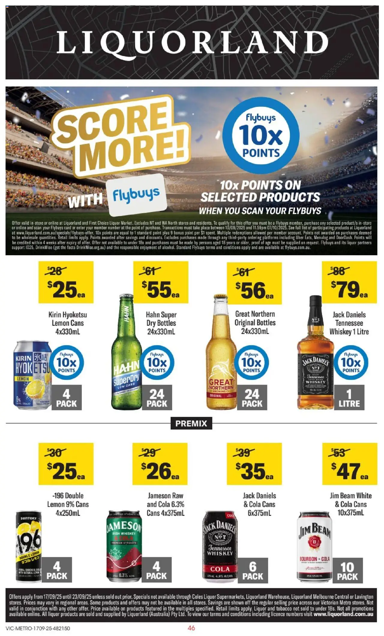 Liquorland catalogue valid from 17/09/2025 - page 1