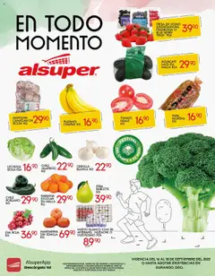 Vista previa las ofertas de la tienda Alsuper - Folleto Durango desde el 16/09/2025 