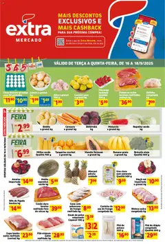 Pré-Visualização do folheto "Ofertas de Mercado Terça e Quinta" da loja Extra válido a partir de 16/09/2025