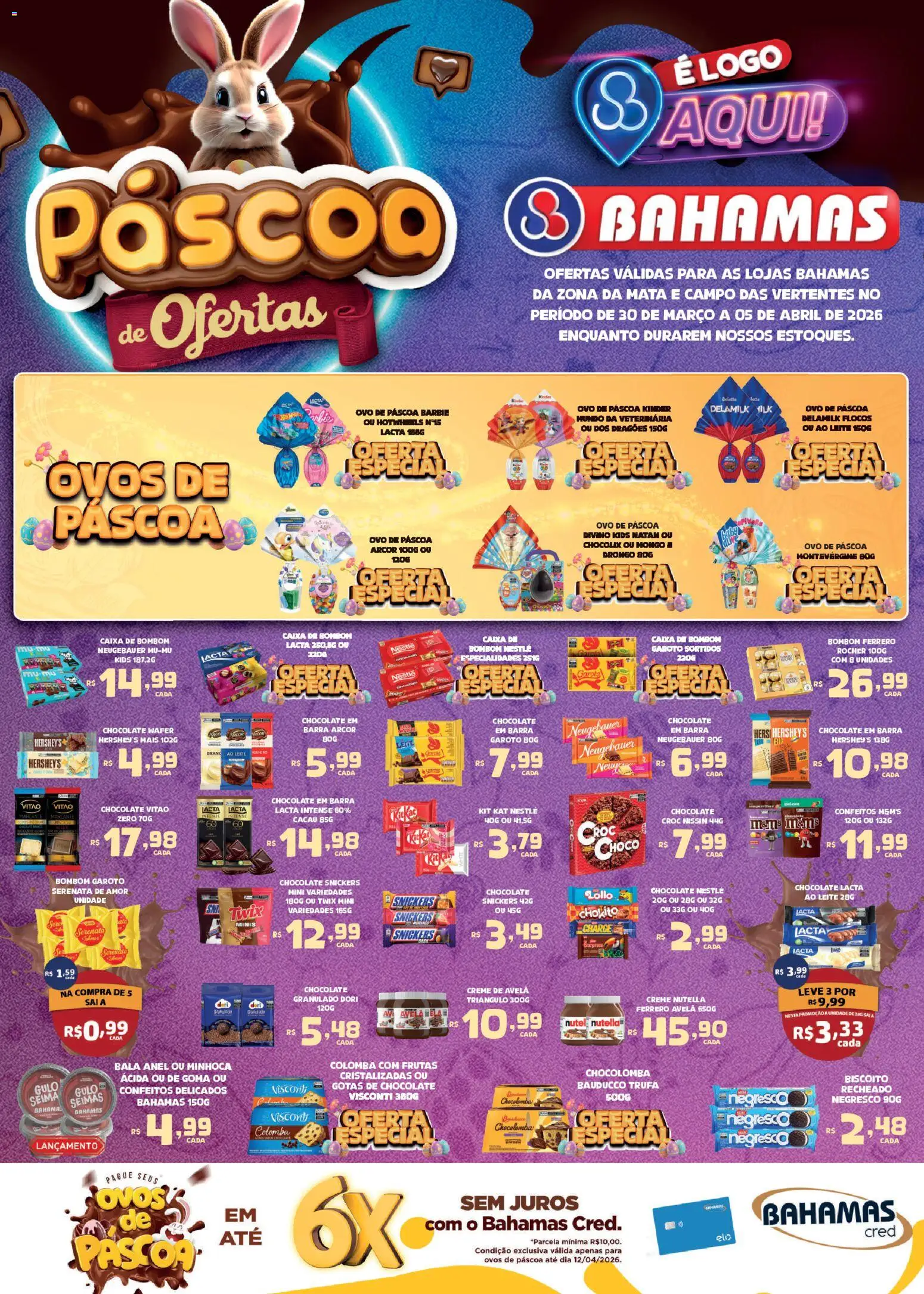 Pré-Visualização do folheto "Bahamas Supermercados - Ofertas da semana" da loja Bahamas Supermercados válido a partir de 30/03/2026