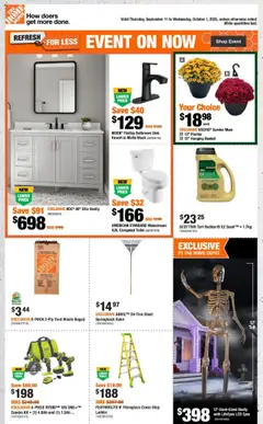 Preview of leaflet Weekly Flyer - QC from shop Home Depot is valid from Sep 11, 2025