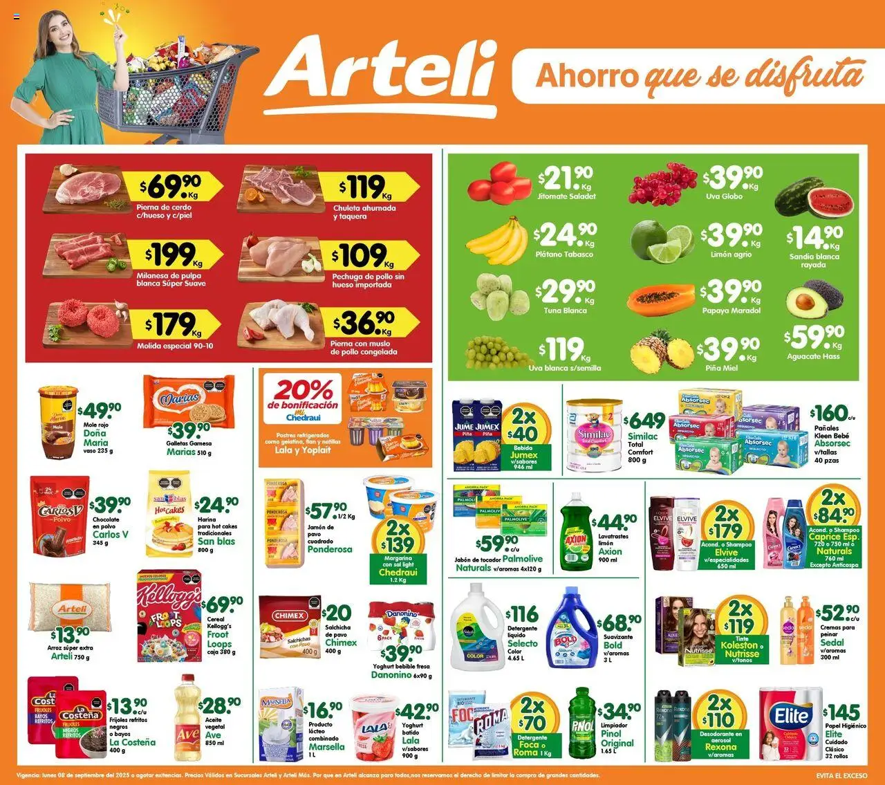 Folleto Arteli Arteli y sus promociones válidas desde el 08/09/2025 - Número de página 1