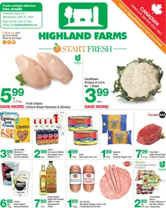 Preview of leaflet Highland Farms weekly flyer / circulaire from shop Highland Farms is valid from Apr 09, 2026