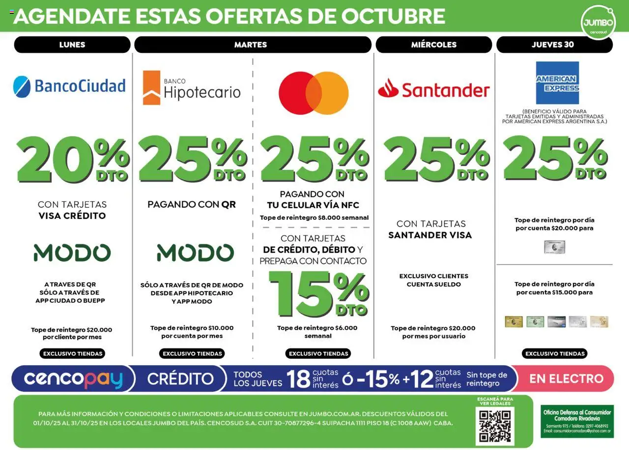 Jumbo Financieras I Tucuman del 01/10/2025 >> Catálogo - Banco, Celular, Teléfono