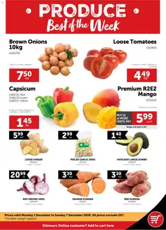 Preview of catalogue Catalogue from shop Gilmours valid 1 Dec 2025