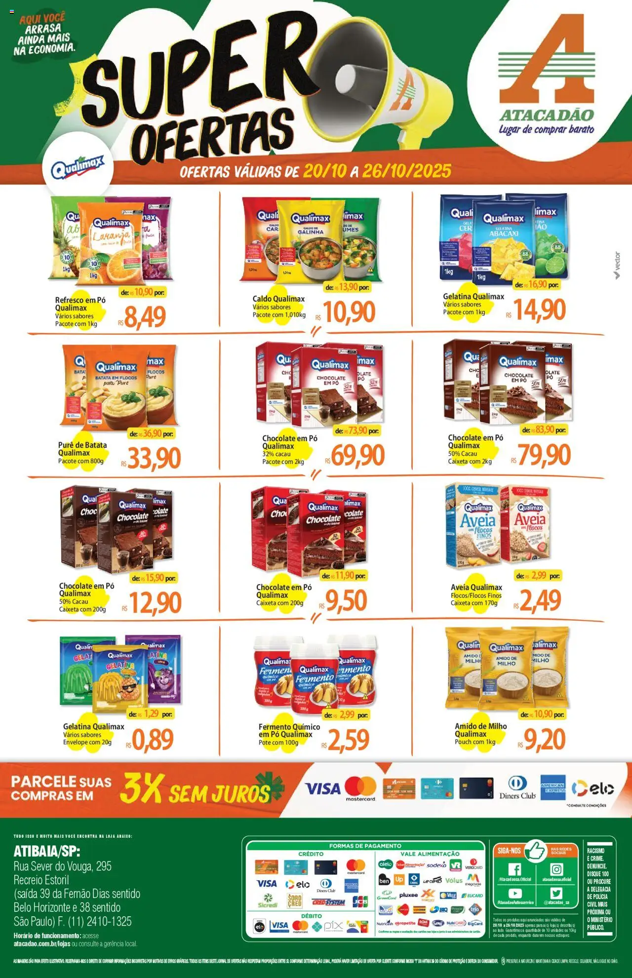 Atacadão folheto "Ofertas - SP" válido a partir de 20/10/2025 - número de página 1