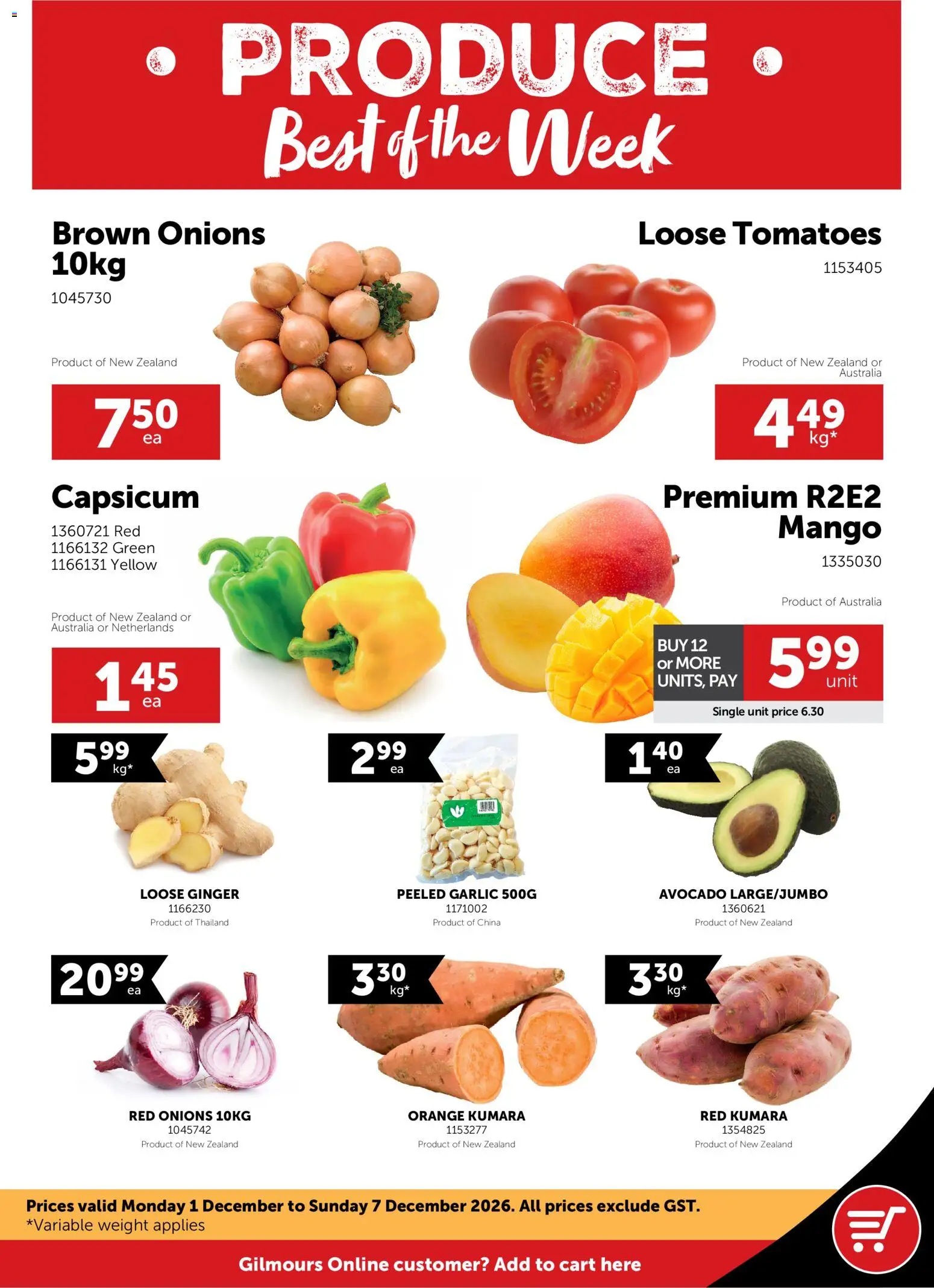 Preview of catalogue Catalogue from shop Gilmours valid 1 Dec 2025