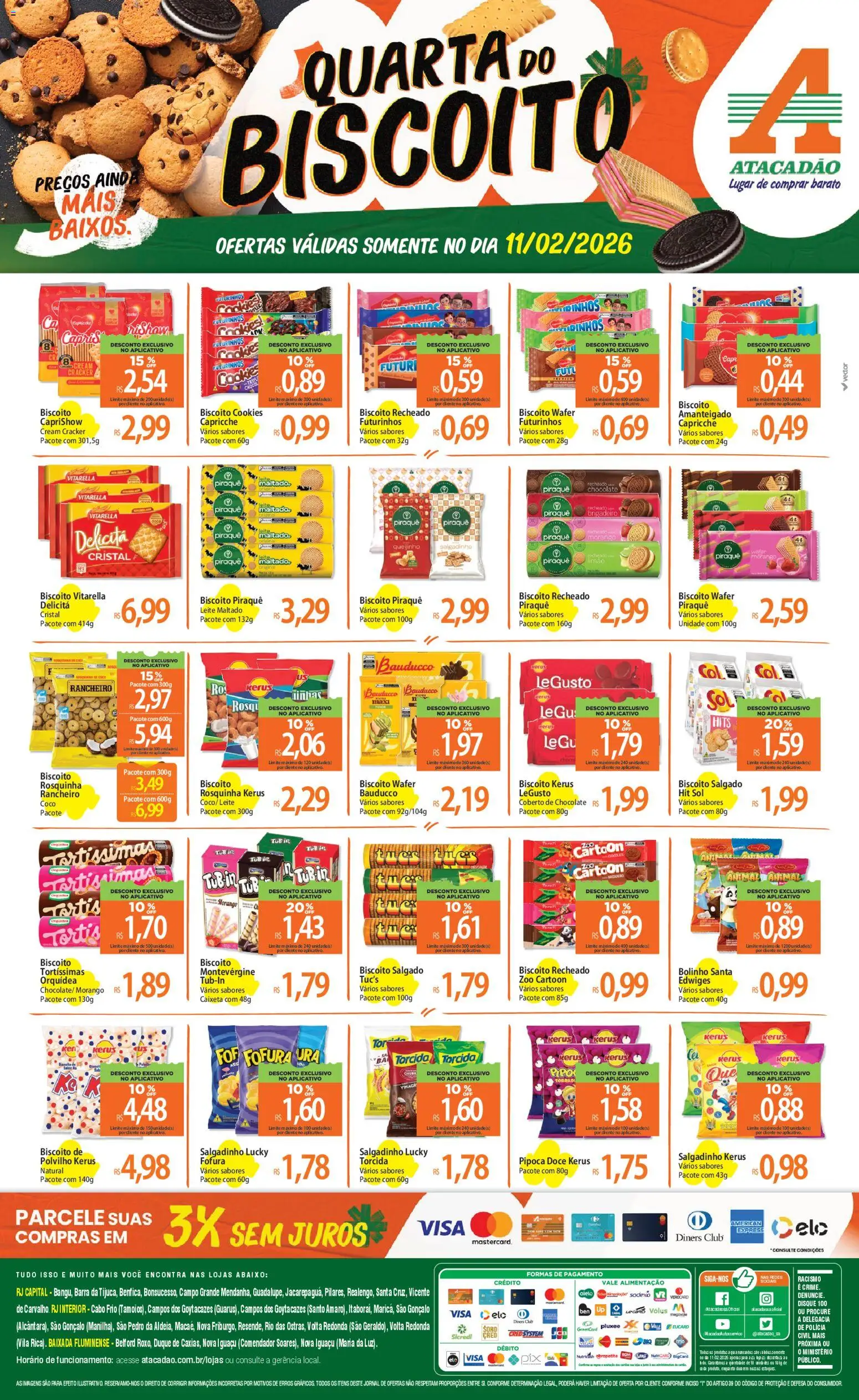 Pré-Visualização do folheto "Ofertas - RJ" da loja Atacadão válido a partir de 11/02/2026