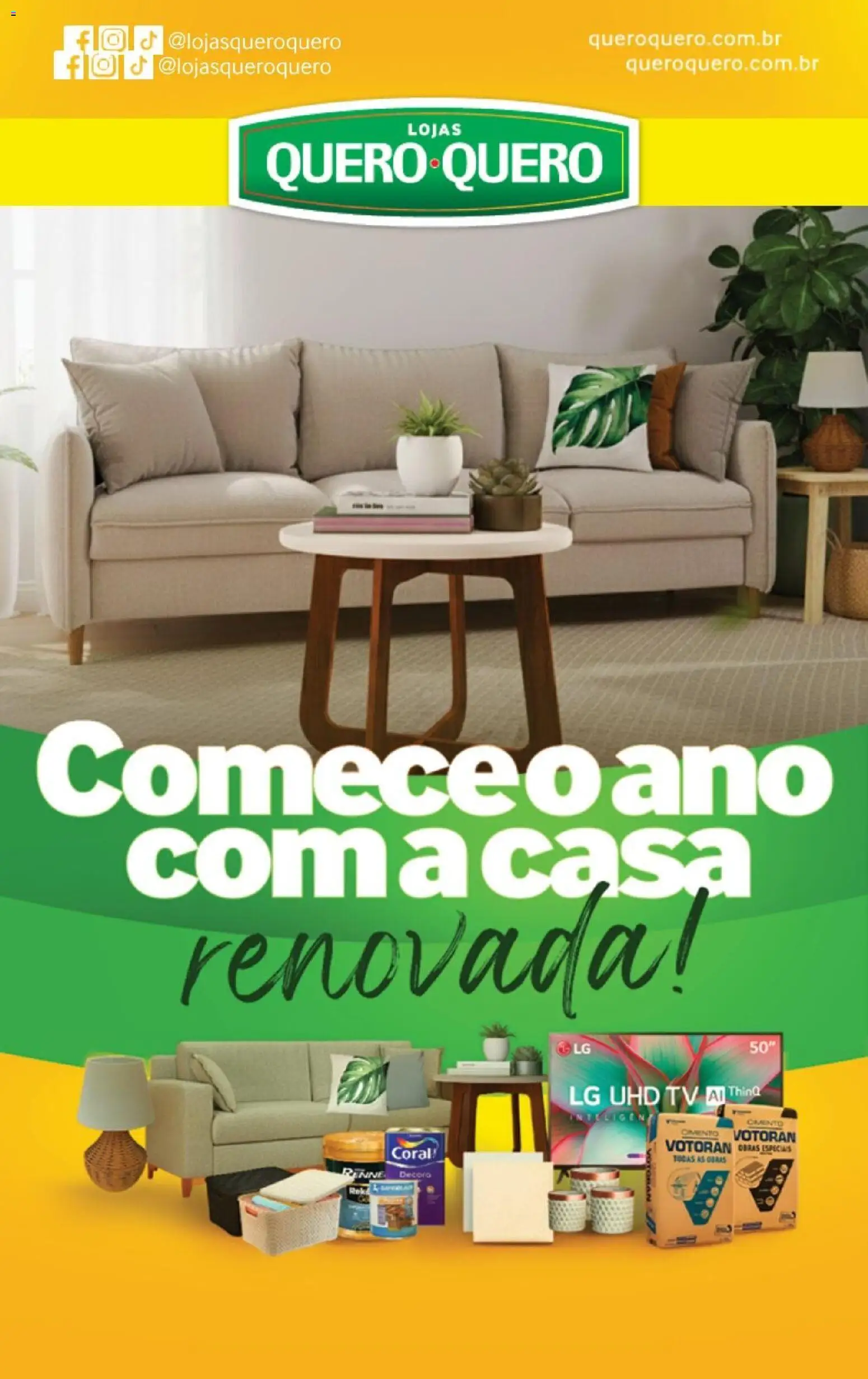 Pré-Visualização do folheto "Ofertas Renovada" da loja Lojas Quero-Quero válido a partir de 19/01/2026
