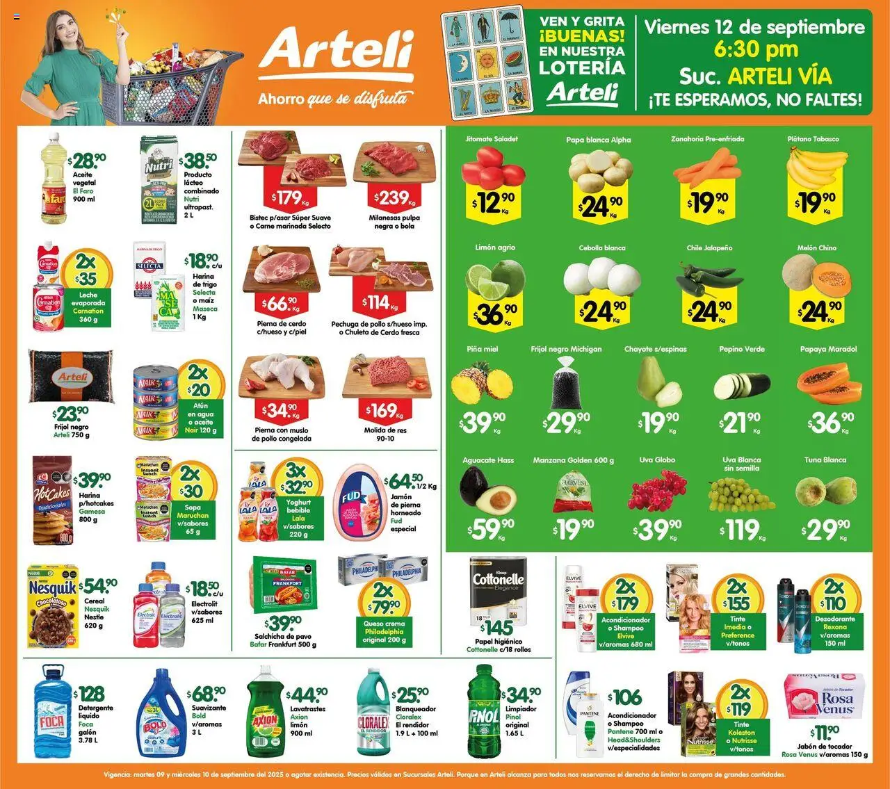 Folleto Valles Arteli y sus promociones válidas desde el 09/09/2025 - Número de página 1