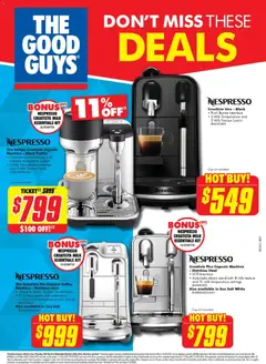Preview of catalogue The Good Guys catalogue Nespresso from shop The Good Guys valid 25/03/2026
