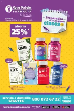 Vista previa las ofertas de la tienda Farmacia San Pablo - Catálogo desde el 10/08/2025 