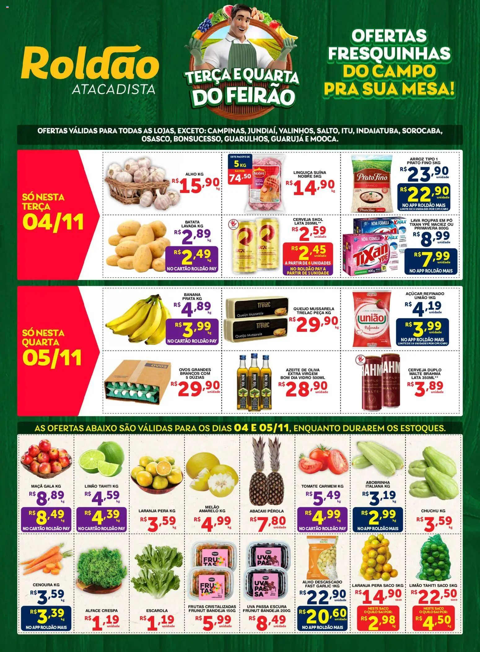 Pré-Visualização do folheto "Ofertas Hortifruti " da loja Roldão válido a partir de 04/11/2025