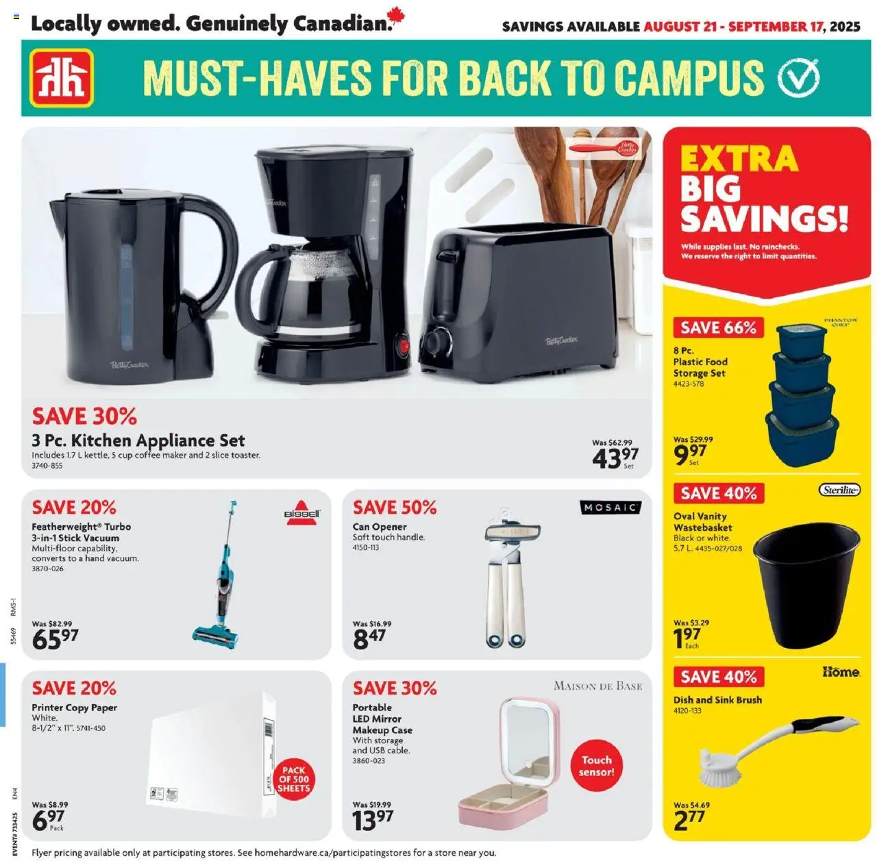 Home Hardware flyer valid from Aug 21, 2025 - page number 1