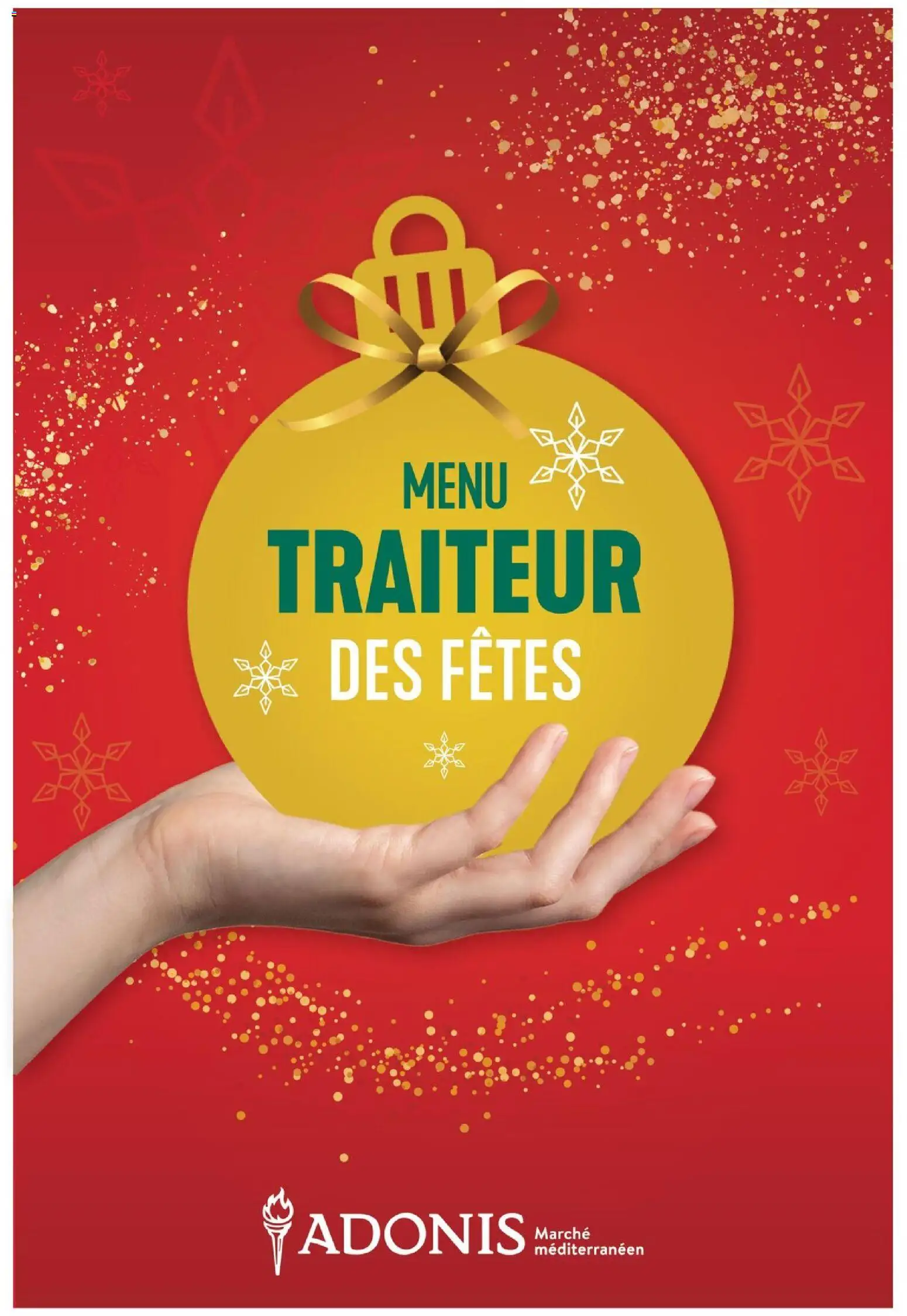 Preview of leaflet Menu traiteur des fêtes from shop Adonis is valid from Nov 13, 2025