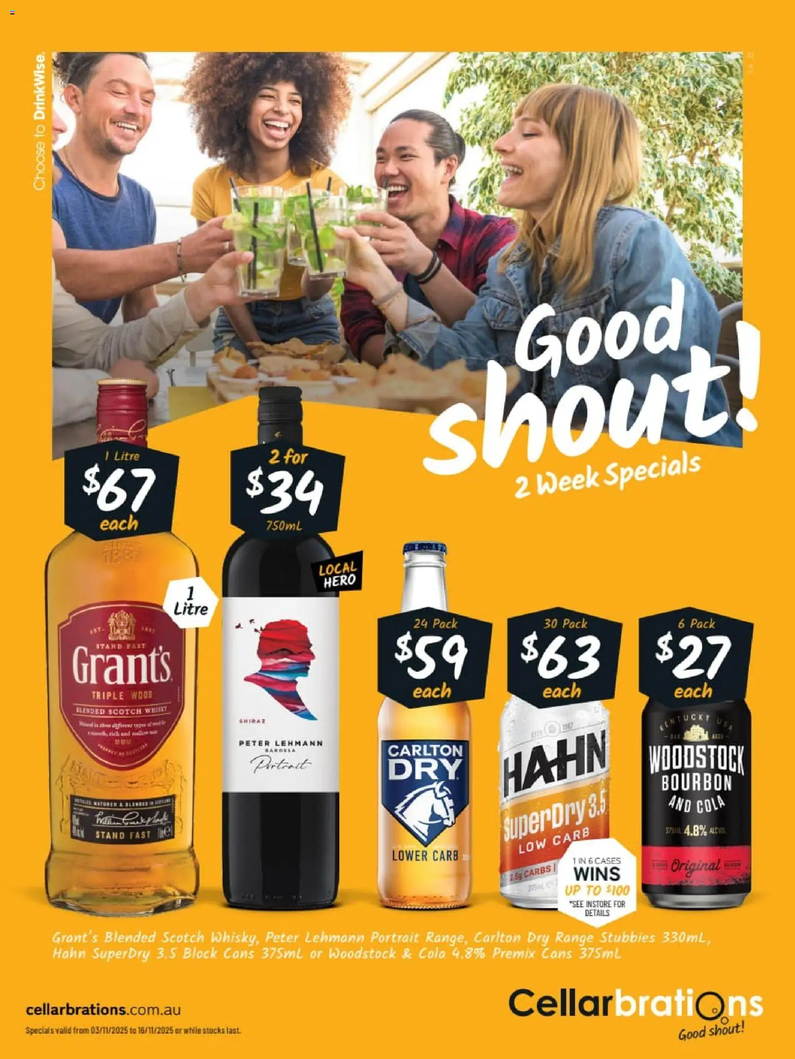 Preview of catalogue Catalogue Andamooka, Ceduna, Ardrossan from shop Cellarbrations valid 03/11/2025