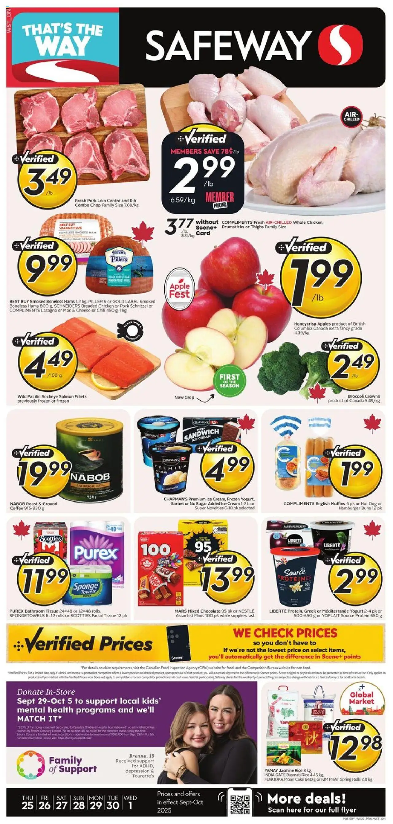 Safeway flyer valid from Sep 25, 2025 - page number 1