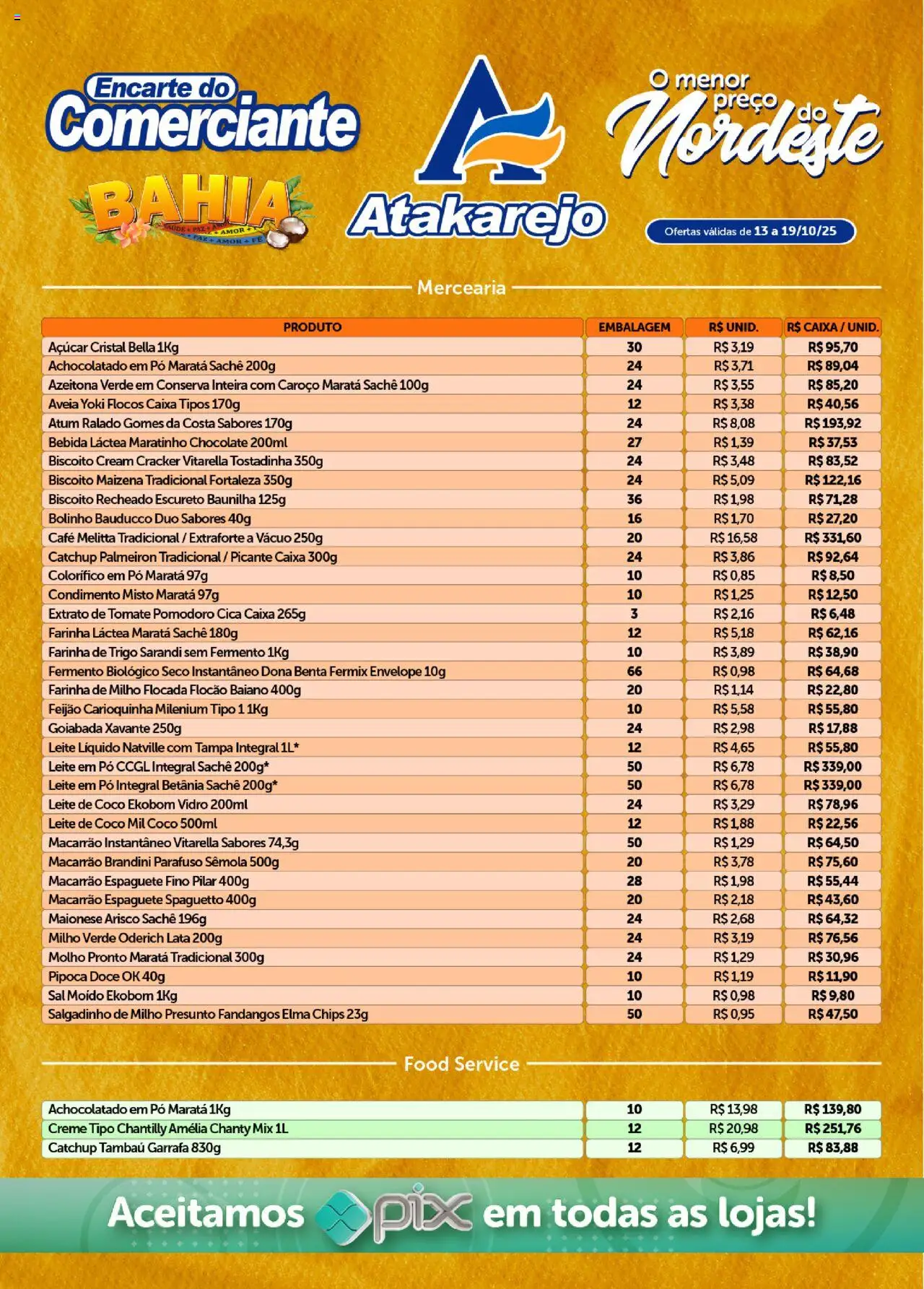 Atakarejo folheto "Encarte Comerciante" válido a partir de 12/10/2025 - número de página 1