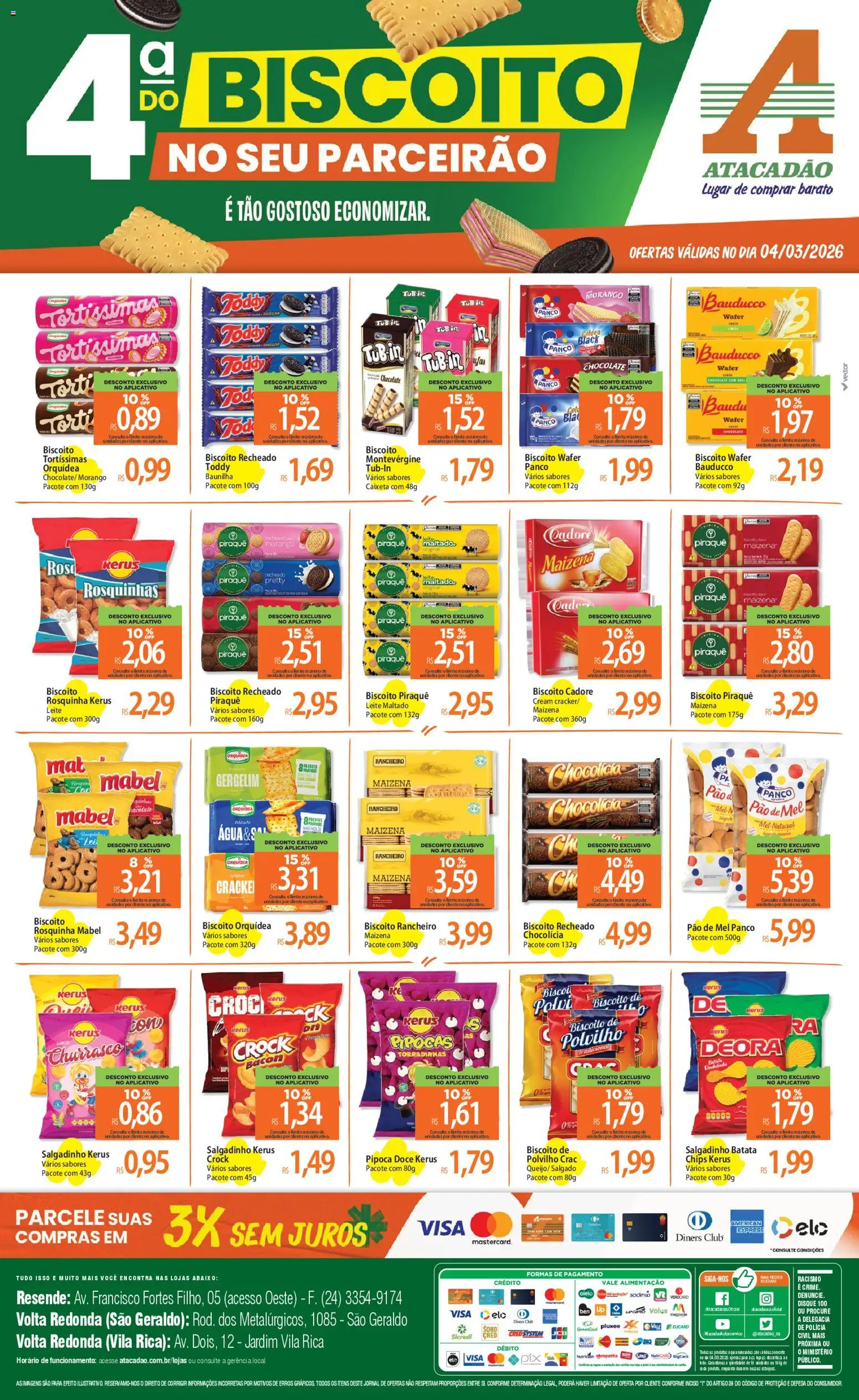Pré-Visualização do folheto "Atacadão ofertas - RJ" da loja Atacadão válido a partir de 04/03/2026