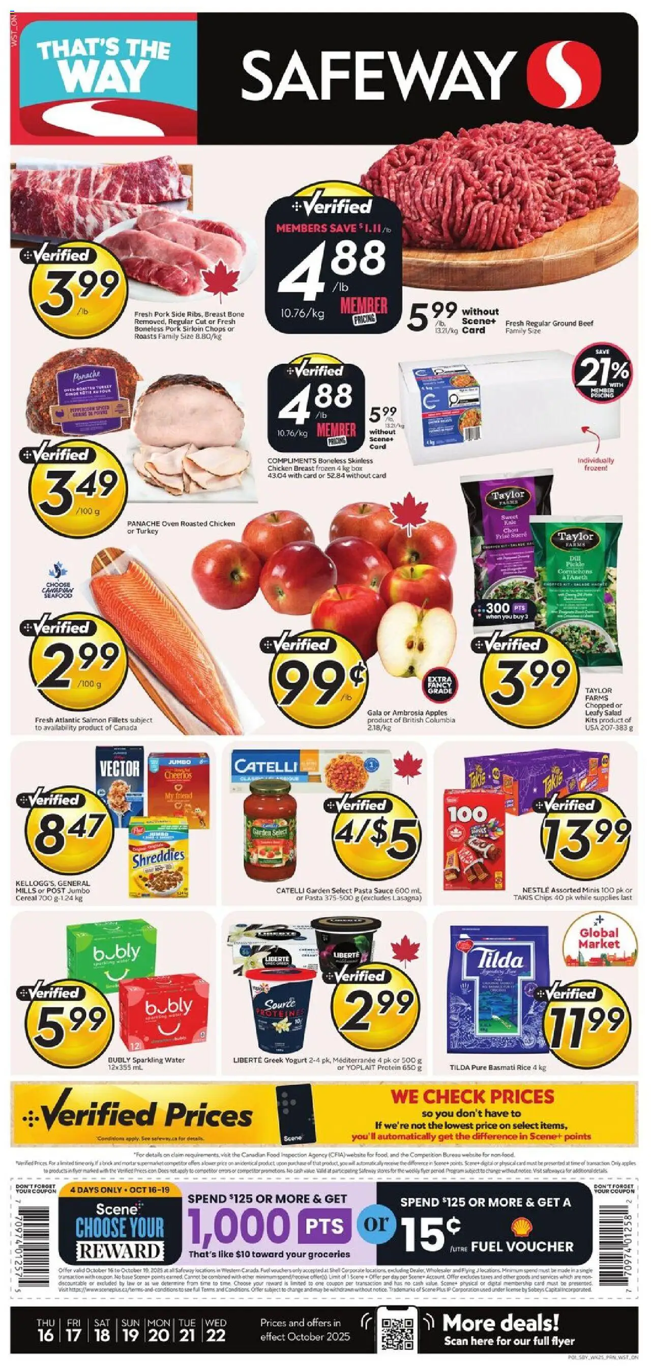 Safeway flyer valid from Oct 16, 2025 - page number 1