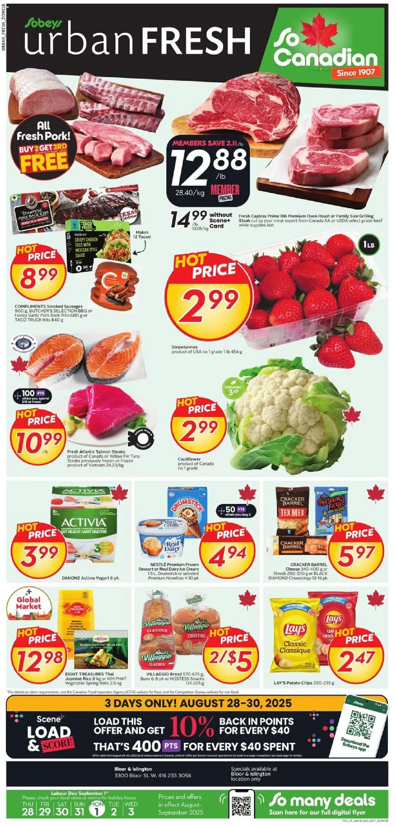 Sobeys flyer valid from Aug 28, 2025 - page number 1