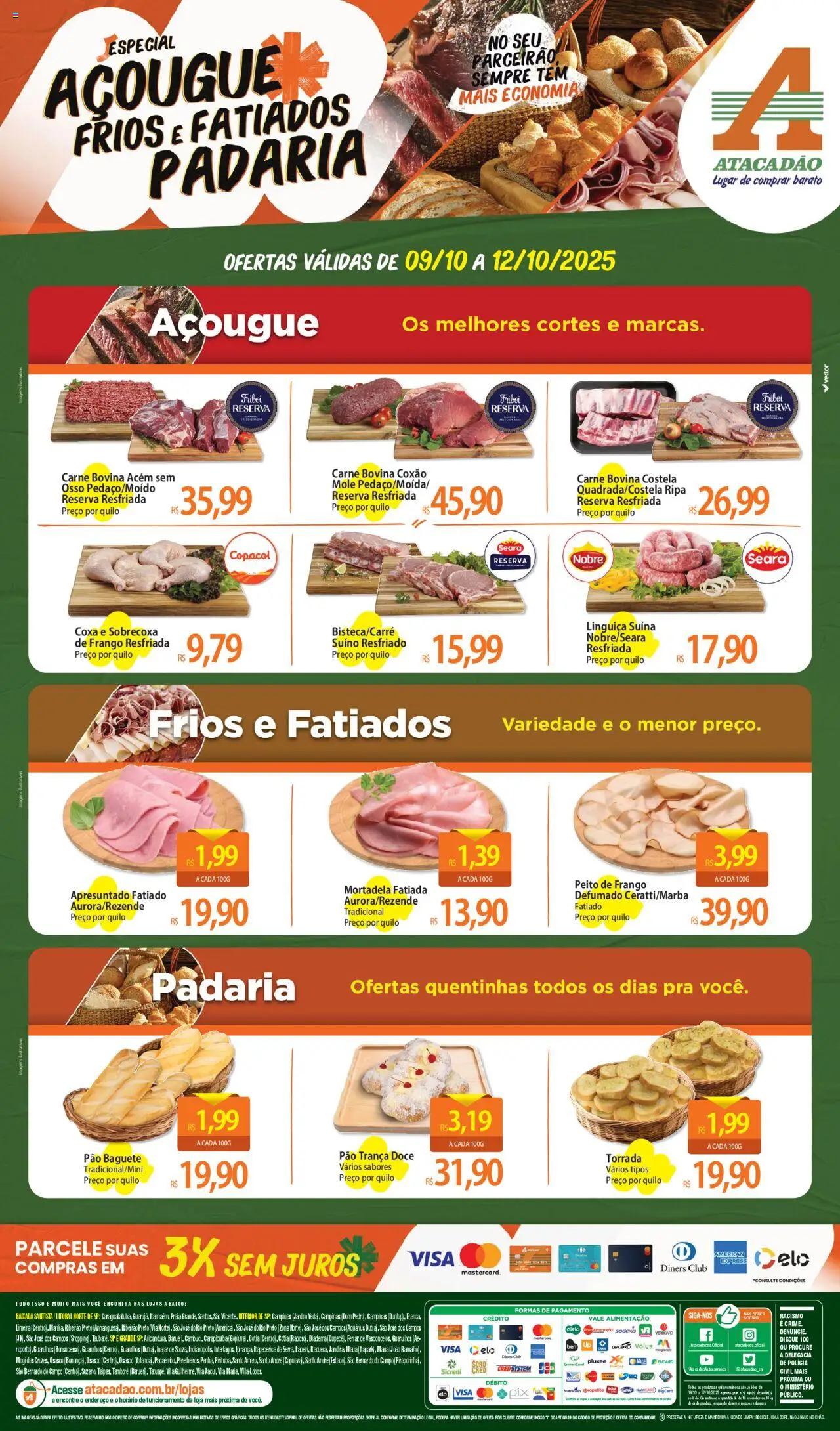 Atacadão folheto "Ofertas - SP" válido a partir de 09/10/2025 - número de página 1
