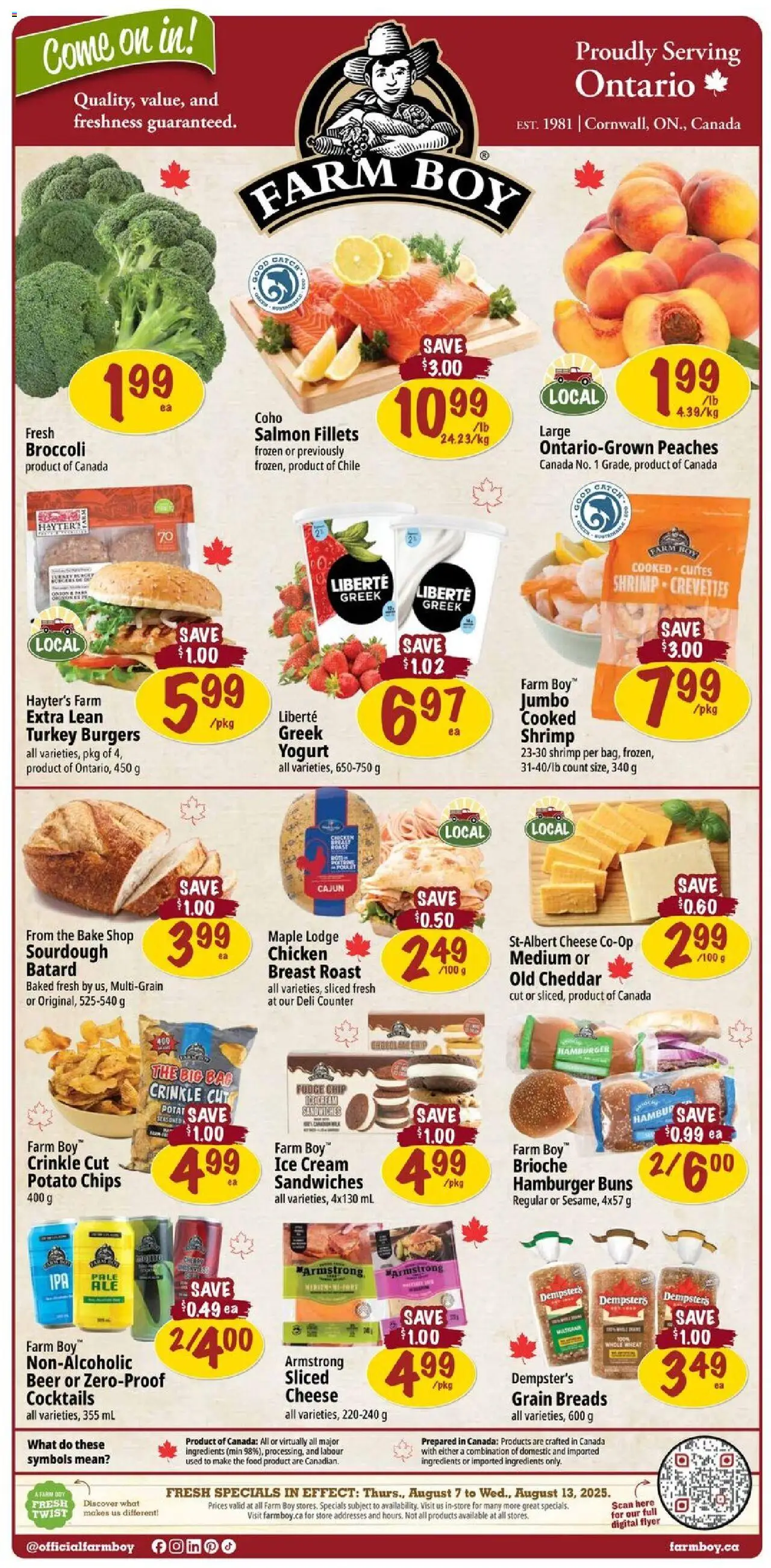 Farm Boy flyer valid from Aug 07, 2025 - page number 1