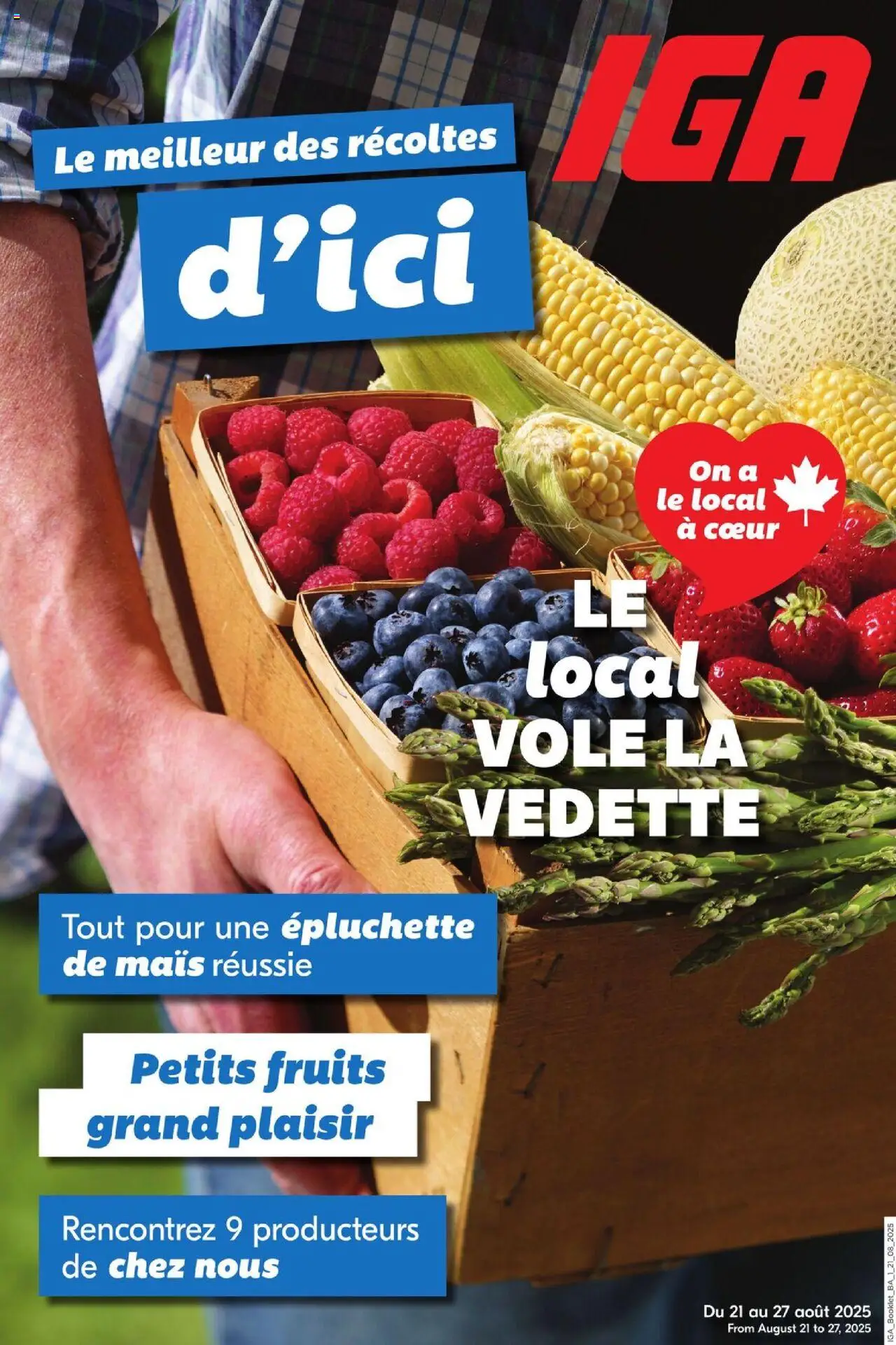 IGA flyer valid from Aug 21, 2025 - page number 1