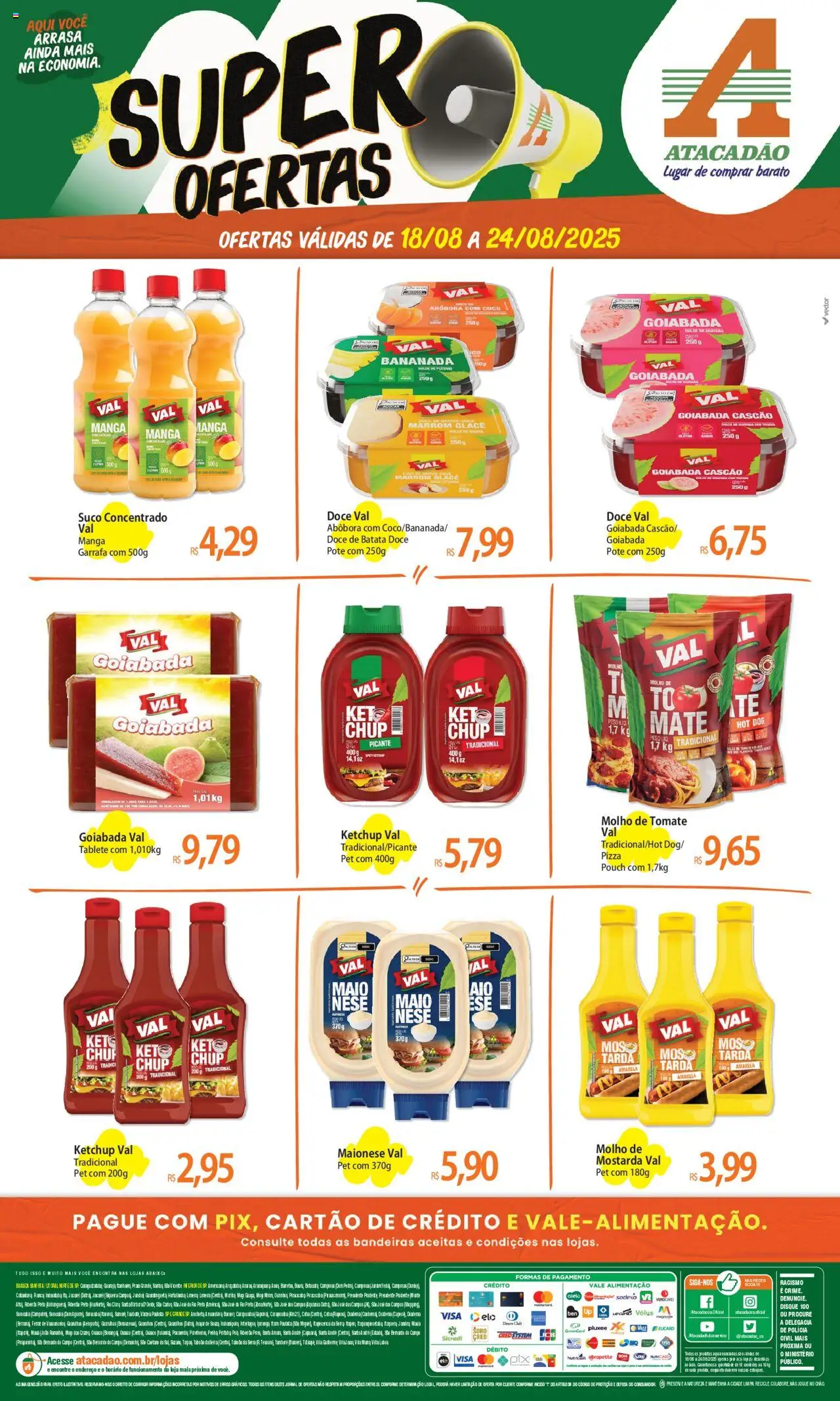 Atacadão folheto "Ofertas - SP" válido a partir de 18/08/2025 - número de página 1