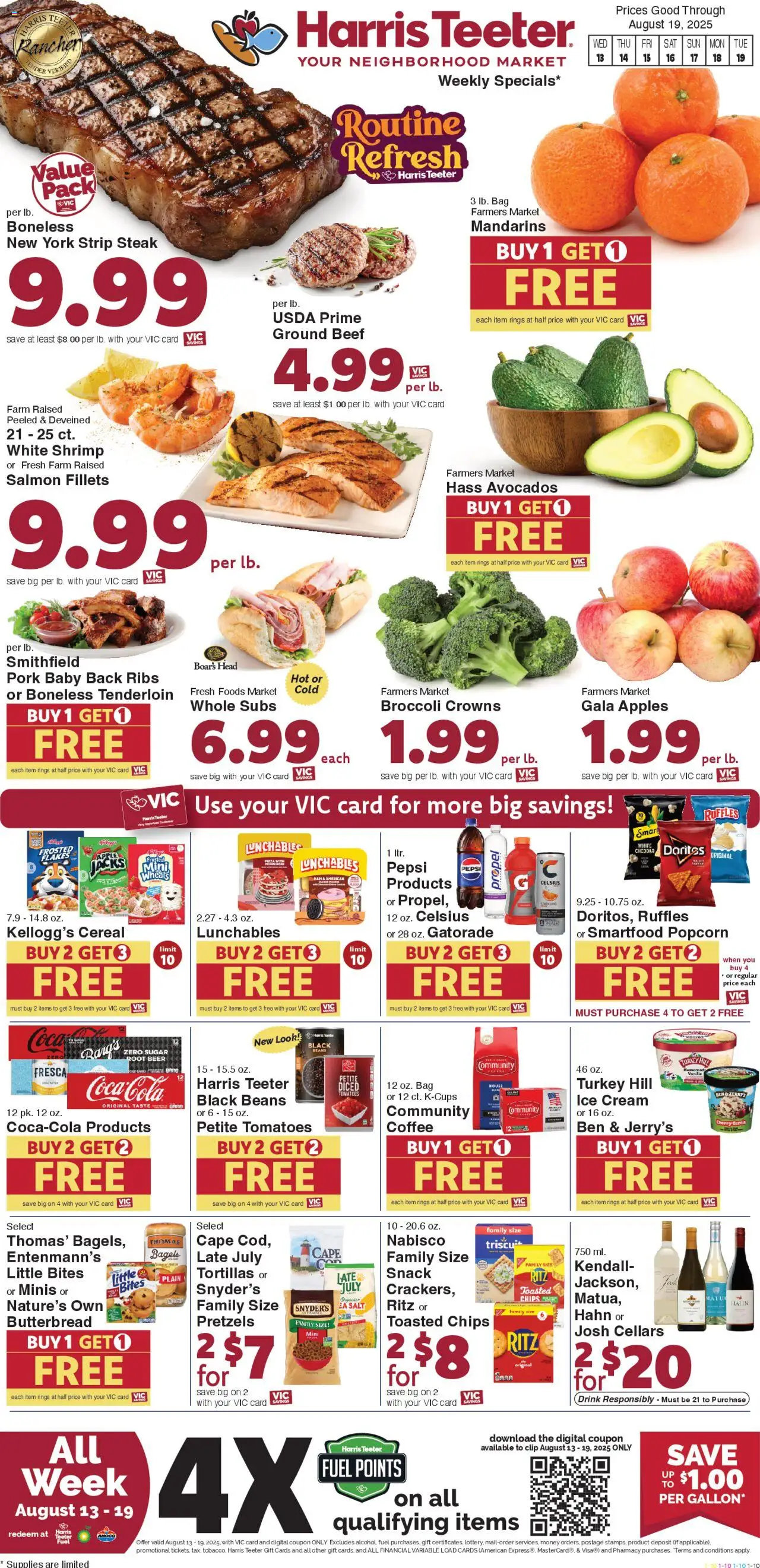 Harris Teeter Weekly Ad from 08/13/2025 - Flyer - Page number 1