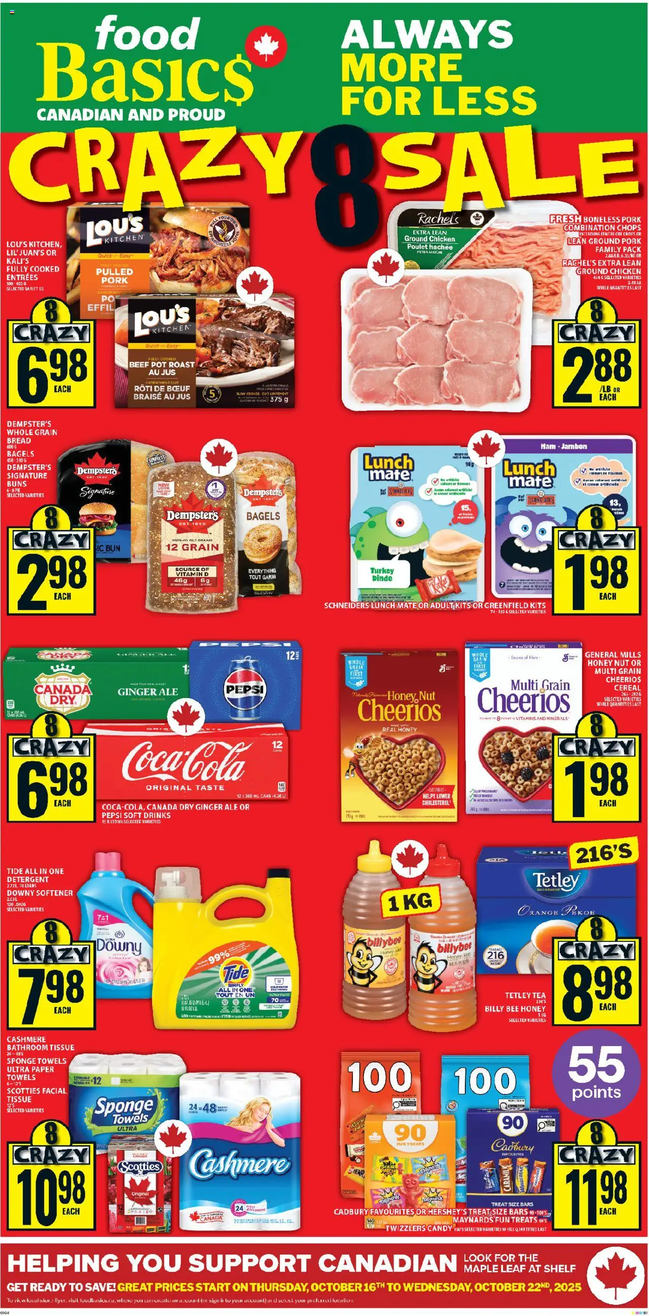 Food Basics flyer valid from Oct 16, 2025 - page number 1