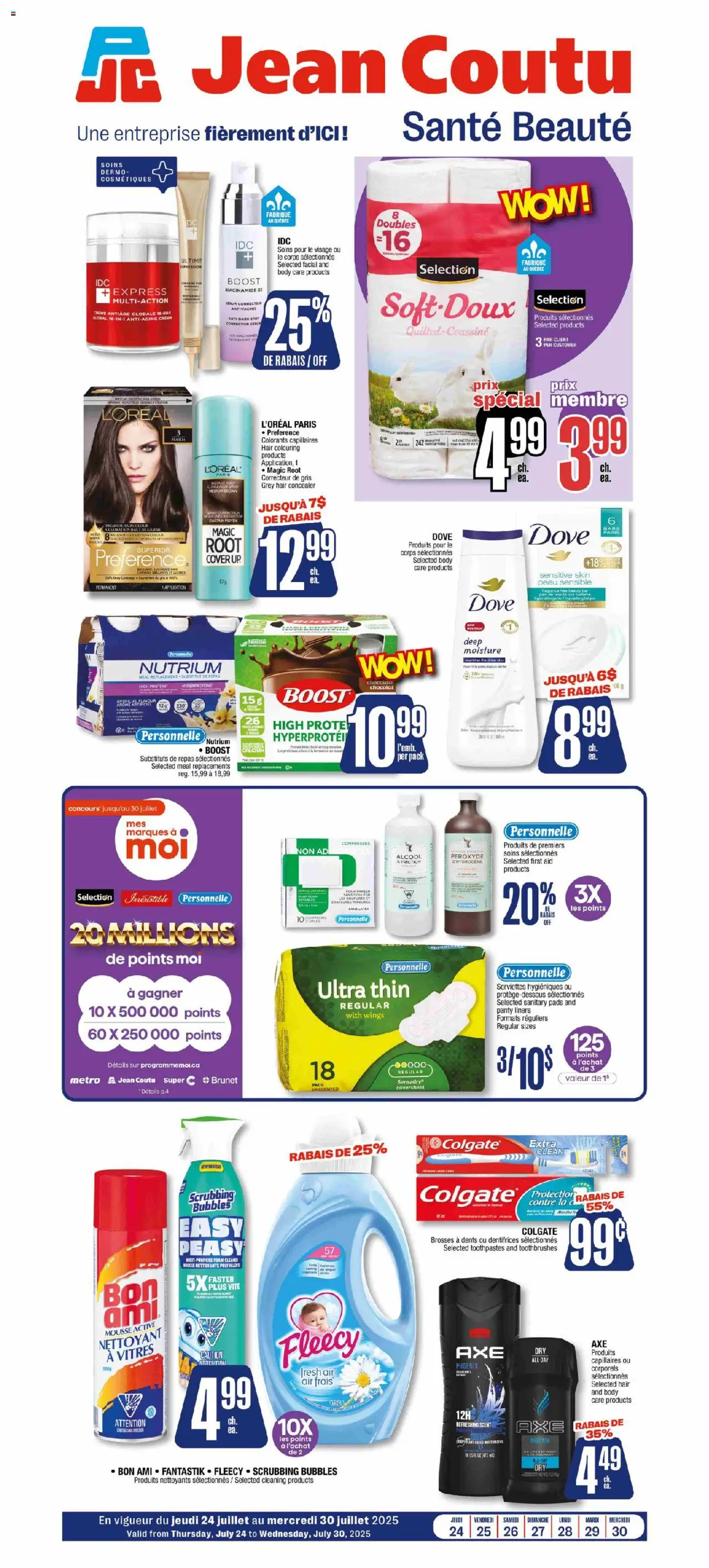 Le catalogue Santé beauté est valide à partir du Jul 24, 2025 numéro de la page 1