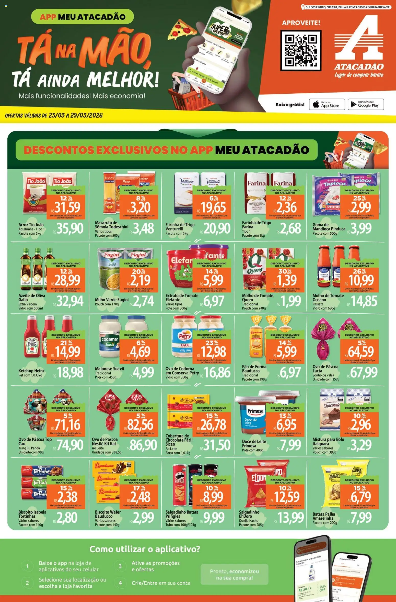Pré-Visualização do folheto "Atacadão ofertas - PR" da loja Atacadão válido a partir de 23/03/2026