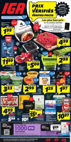 Preview of leaflet Quebec from shop IGA is valid from Nov 20, 2025
