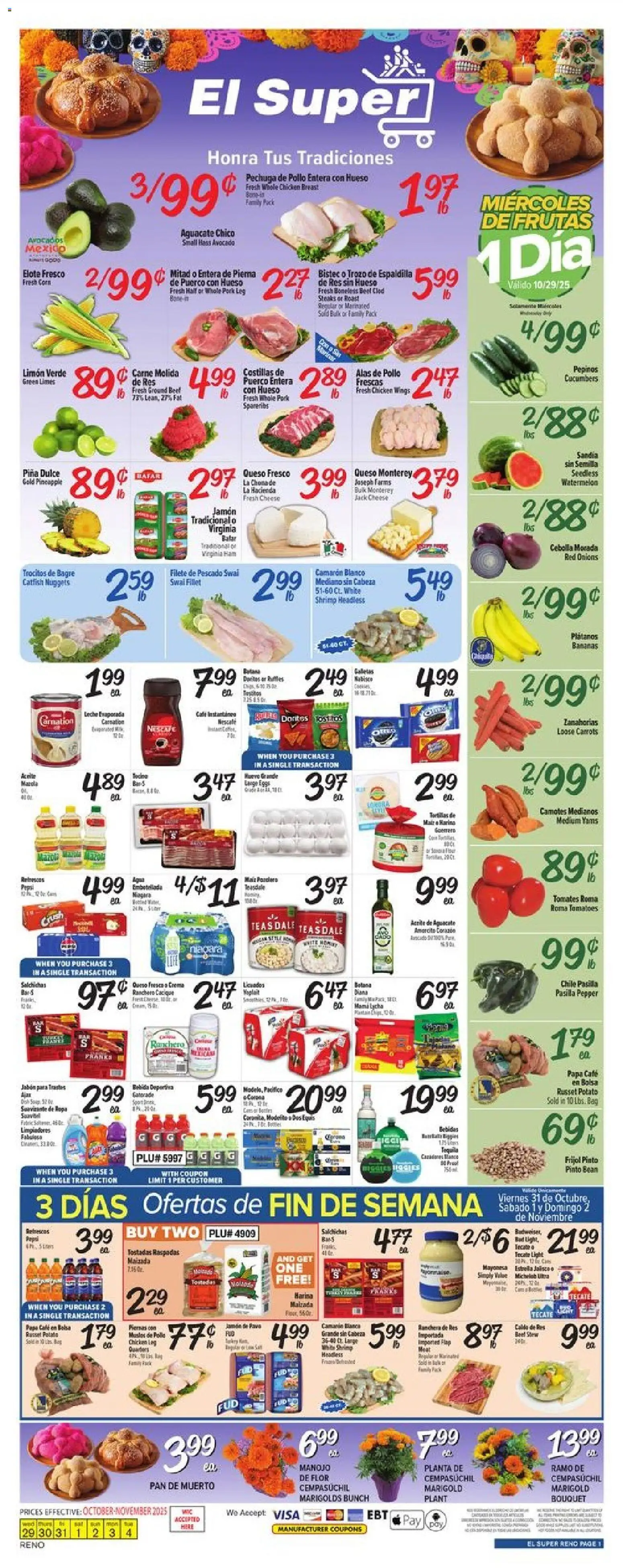 Ad Preview of El Super Weekly Ad - NV from 10/29/2025