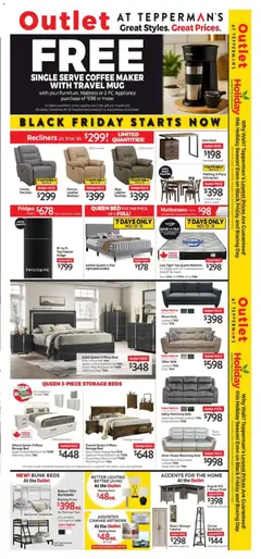 Preview of leaflet Black Friday from shop Tepperman's is valid from Nov 13, 2025 | Page: 9