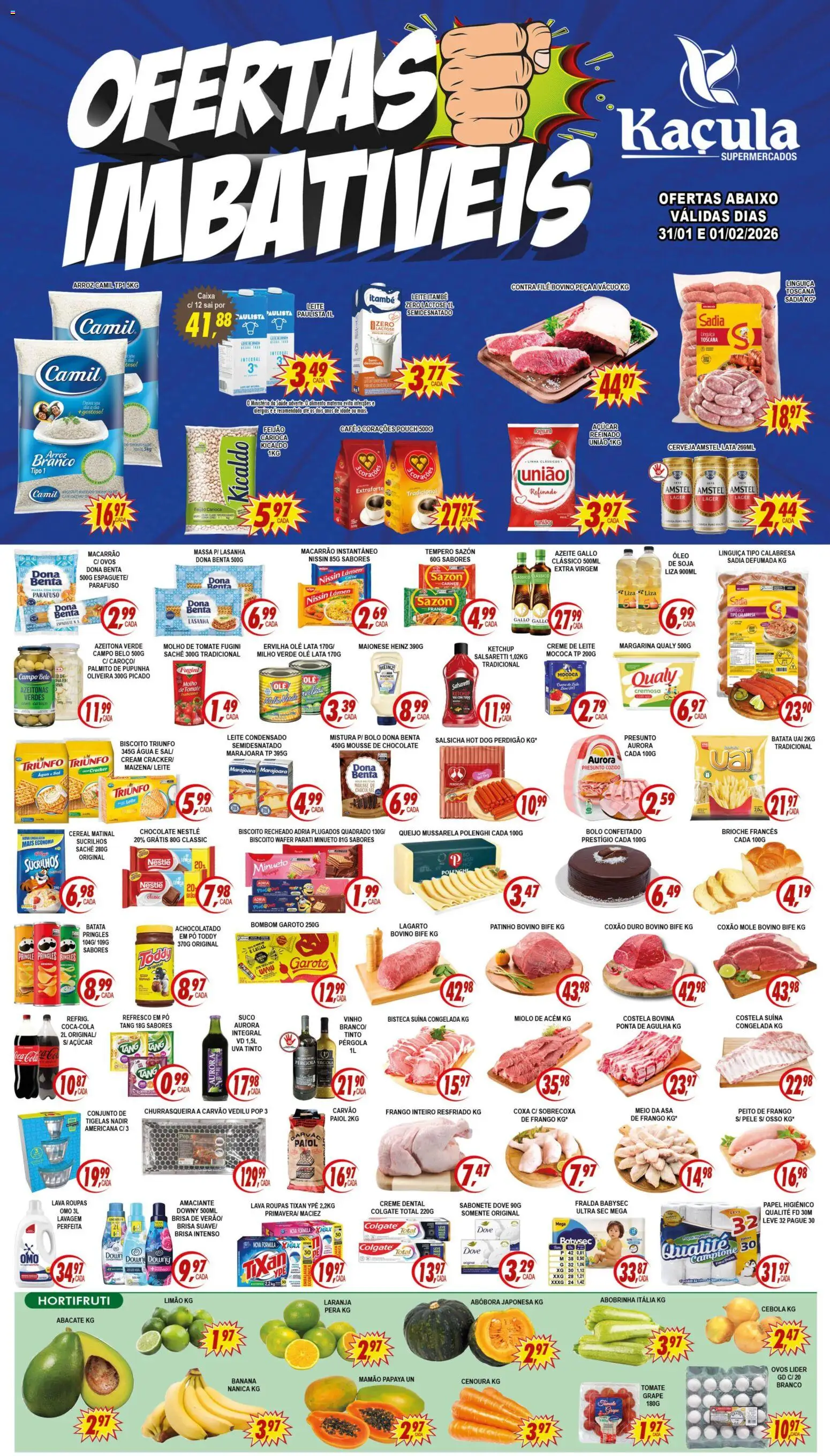 Pré-Visualização do folheto "Ofertas da semana" da loja Kaçula válido a partir de 31/01/2026