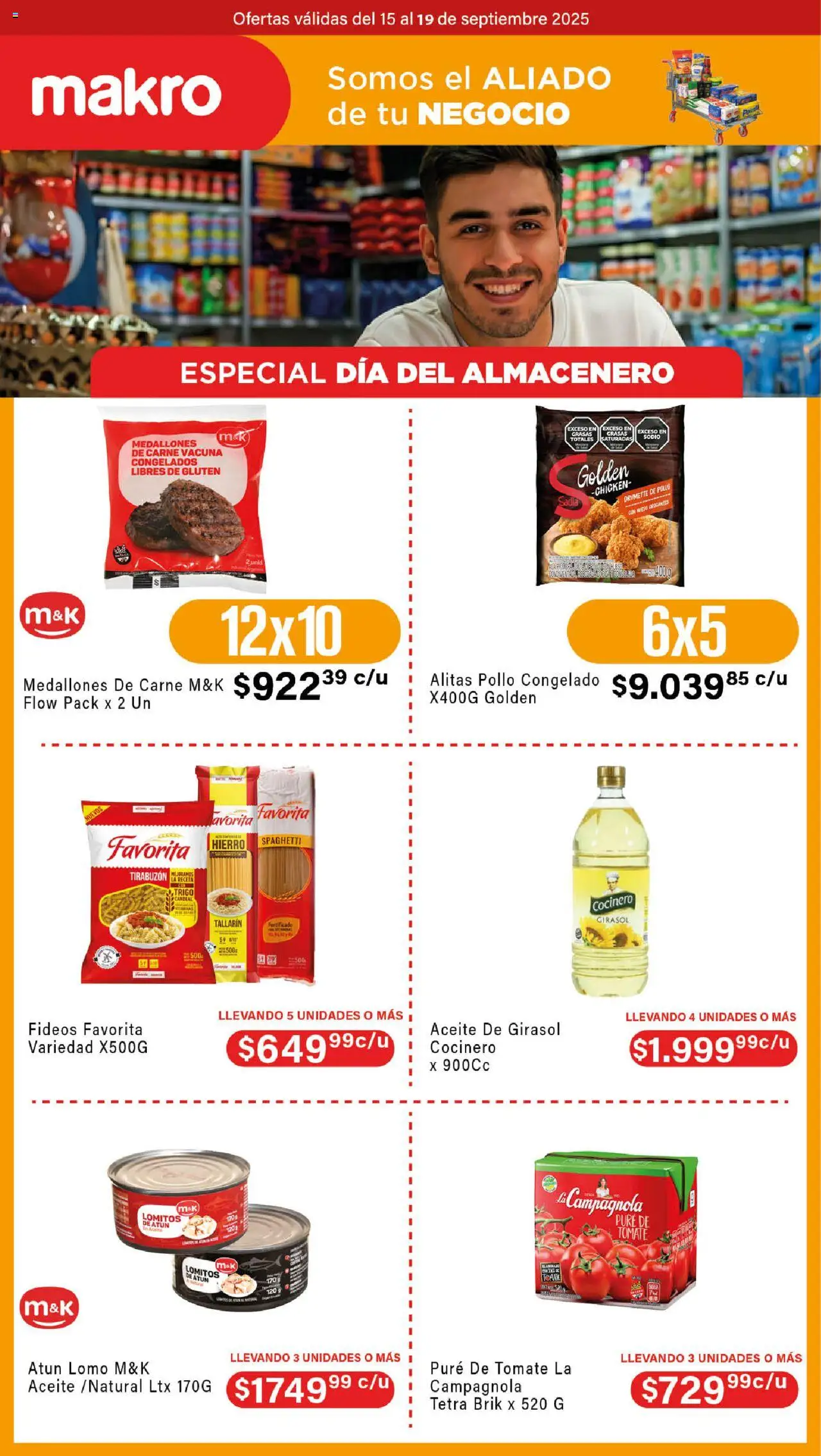 Makro Ofertas especiales día almacenero del 15/09/2025 >> Catálogo