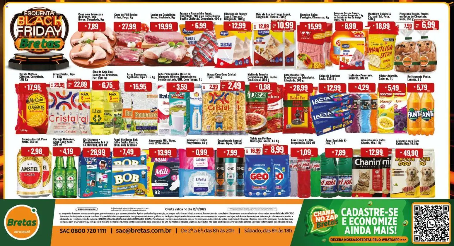 Pré-Visualização do folheto "Black Friday" da loja Bretas válido a partir de 13/11/2025
