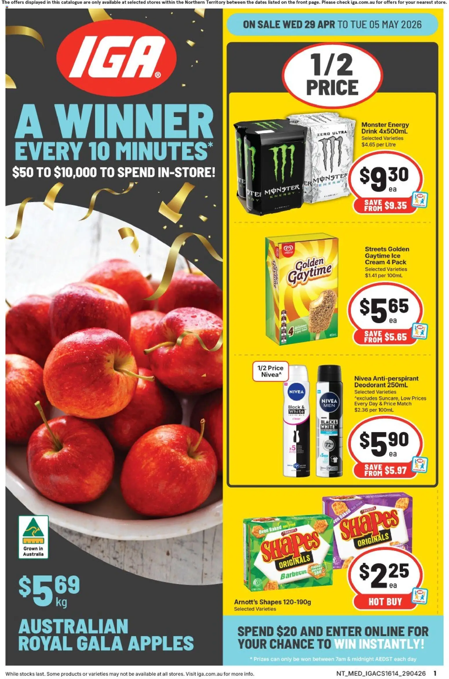 Preview of catalogue IGA catalogue NT from shop IGA valid 29/04/2026