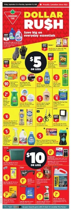 Preview of leaflet Weekly flyer / circulaire from shop Canadian Tire is valid from Sep 12, 2025