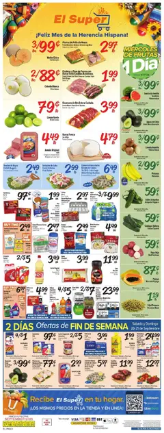 Ad Preview of El Super Weekly Ad from 09/17/2025