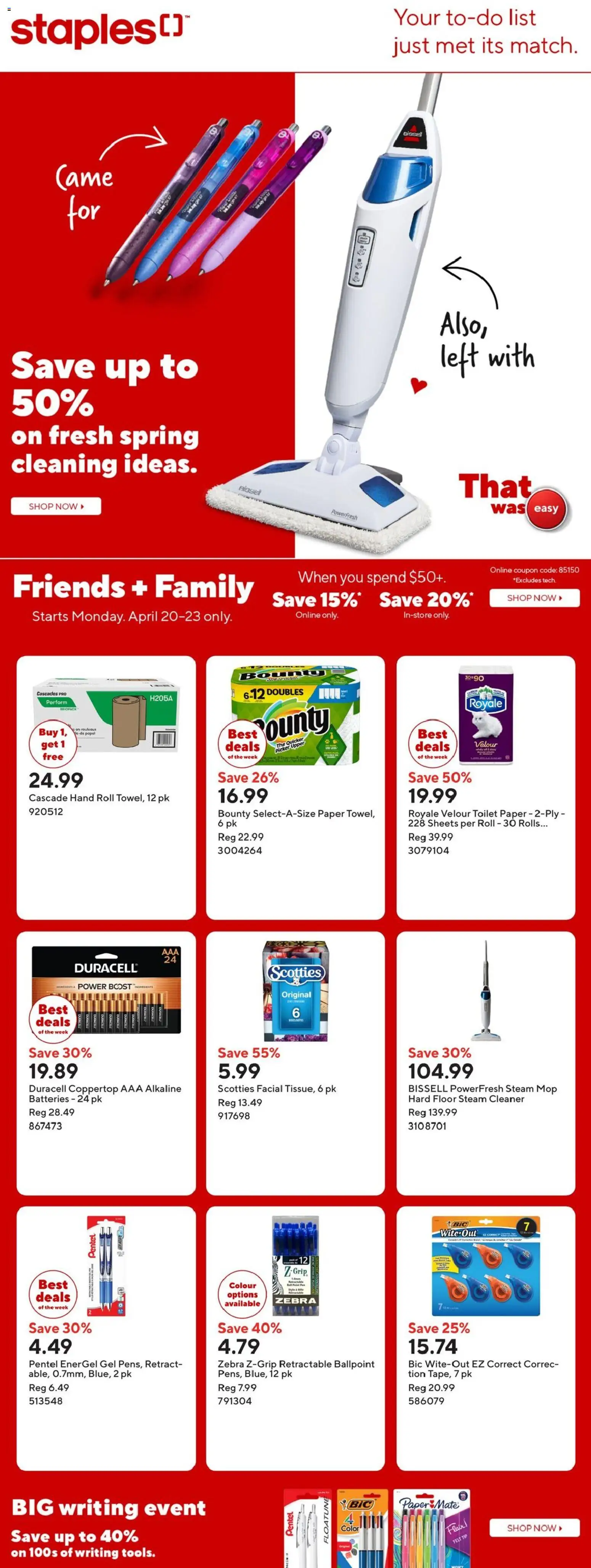 Preview of leaflet Staples weekly flyer / circulaire from shop Staples is valid from Apr 17, 2026