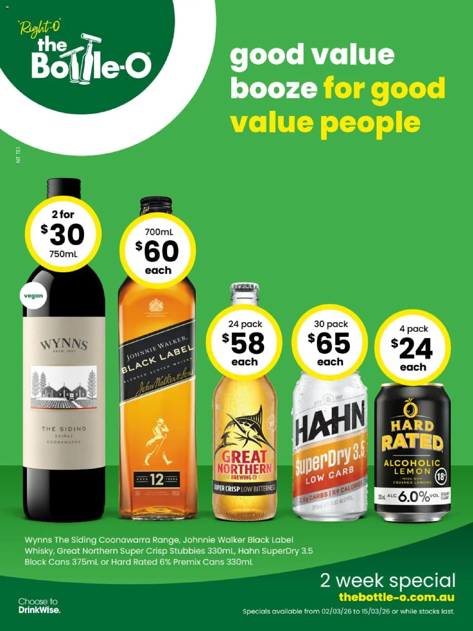 Preview of catalogue The Bottle-O catalogue HUMPTY DOO from shop The Bottle-O valid 02/03/2026